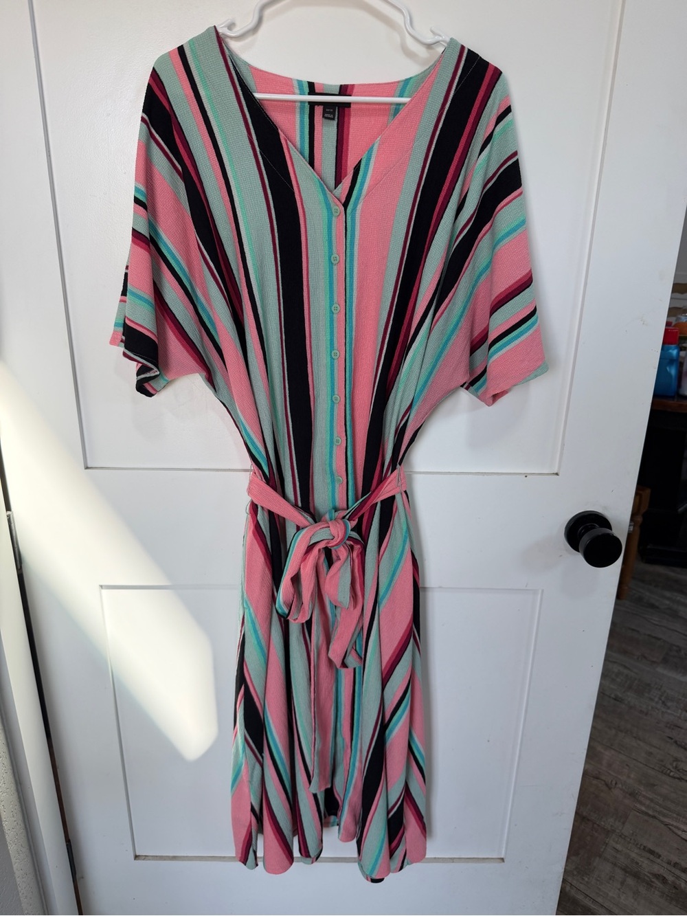 Lane Bryant 18 20 striped midi dress